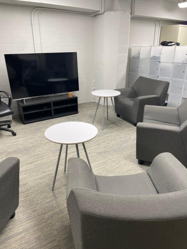 Pod residents share common spaces with others.