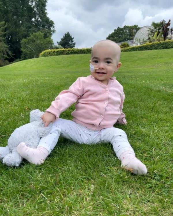 Baby Hallie was allowed to leave hospital