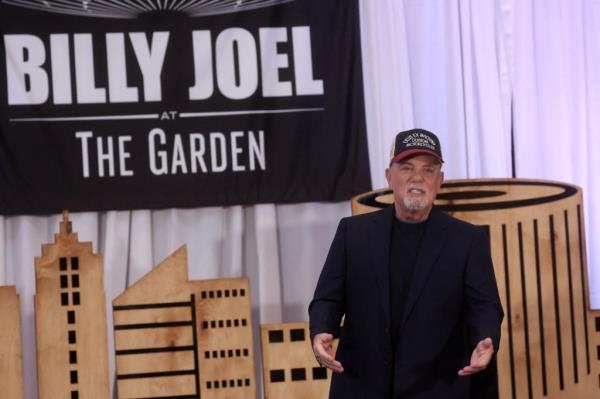 Billy Joel announcing the end of his MSG residency in June 2023.