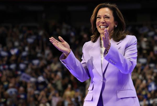 Kamala Harris attends a campaign event at UNLV (University of Nevada, Las Vegas) campus, in Las Vegas, Nevada, U.S., August 10, 2024. 
