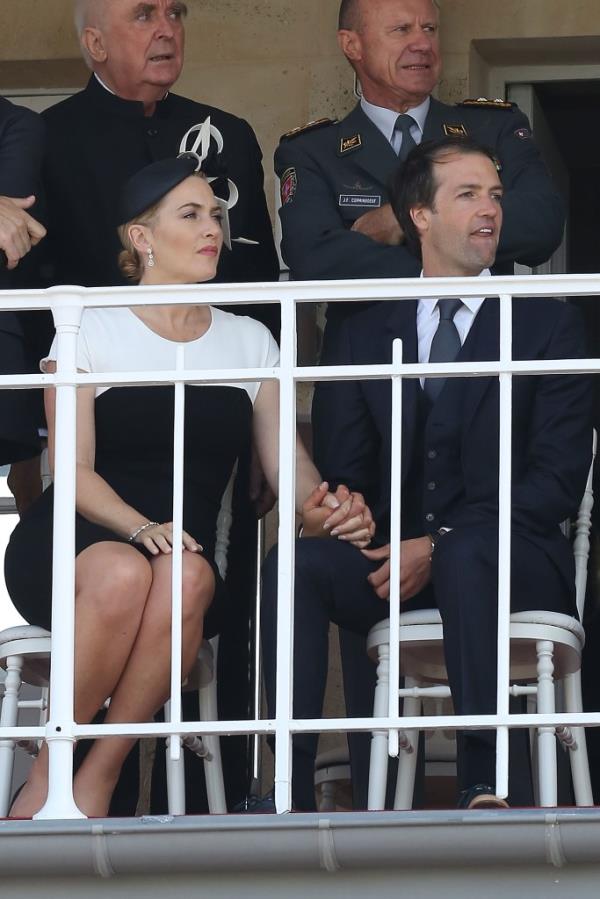 Actress Kate Winslet and her husband attend the 'Prix de Diane Lo<em></em>ngines 2014.